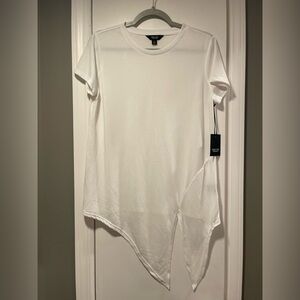 Simply Vera Vera Wang Tie-Bottom White Tee